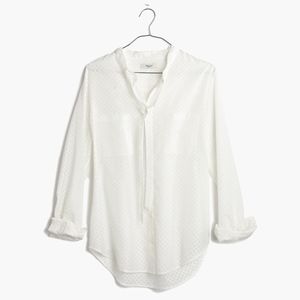 Madewell Blouse in Sheerdrop White